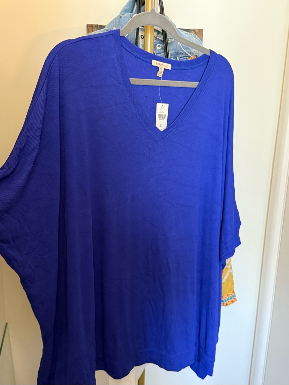 Bordeaux- Anthropologie oversized boxy shirt.